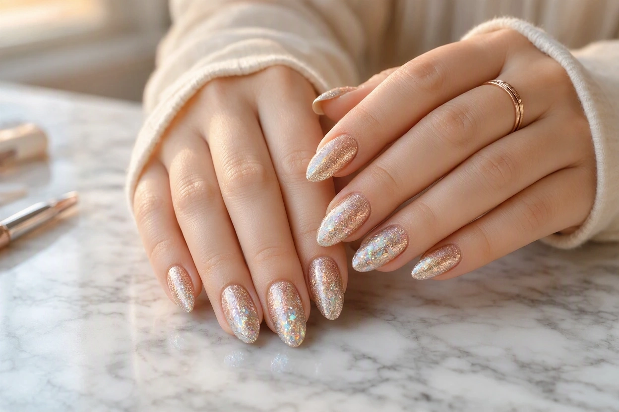 16 nails designs; how do you paint your nails 18 Glitter Gradient Nails for a Sparkling Finish 16 nails designs; how do you paint your nails - 18