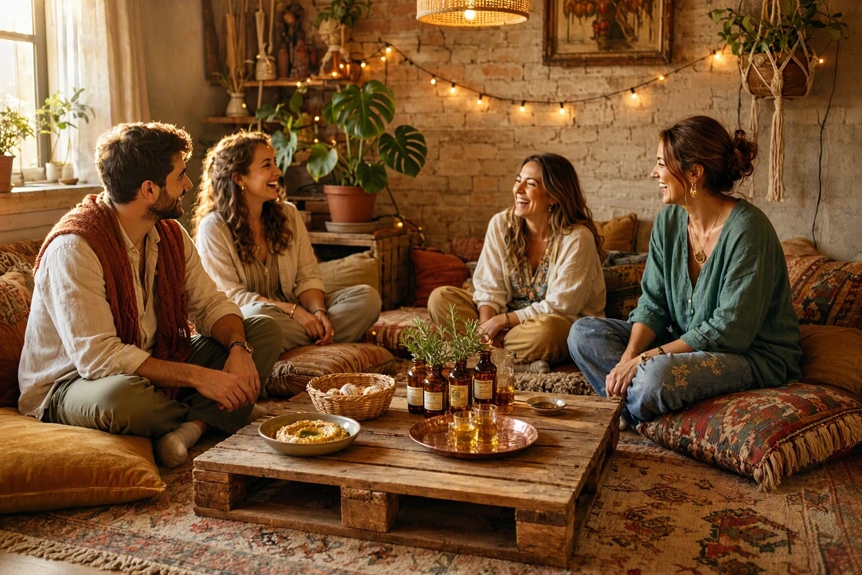 15 Creative Ideas for Hosting Party in Small Spaces 7 Host a Bohemian Floor Seating Party 15 Creative Ideas for Hosting Party in Small Spaces - 7