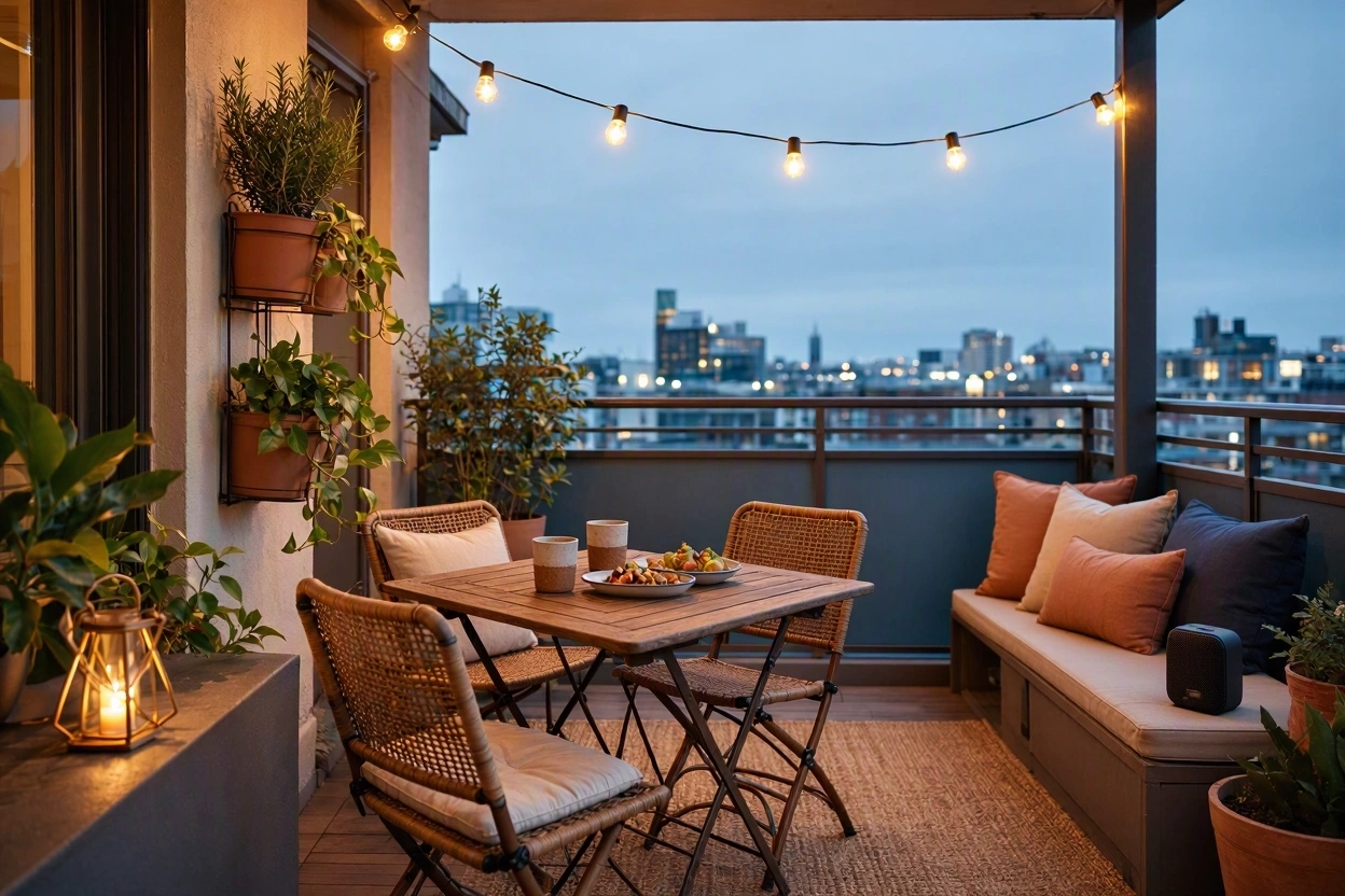 15 Creative Ideas for Hosting Party in Small Spaces 15 Transform a Small Balcony Into a Party Nook 15 Creative Ideas for Hosting Party in Small Spaces - 15