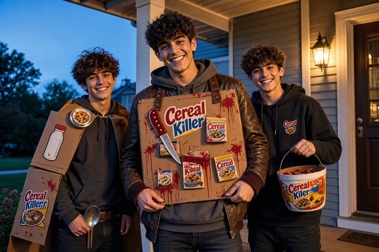 16 Funny & Scary Halloween Costumes for Teenagers 13 Cereal Killer Pun Costume 16 Funny & Scary Halloween Costumes for Teenagers - 13