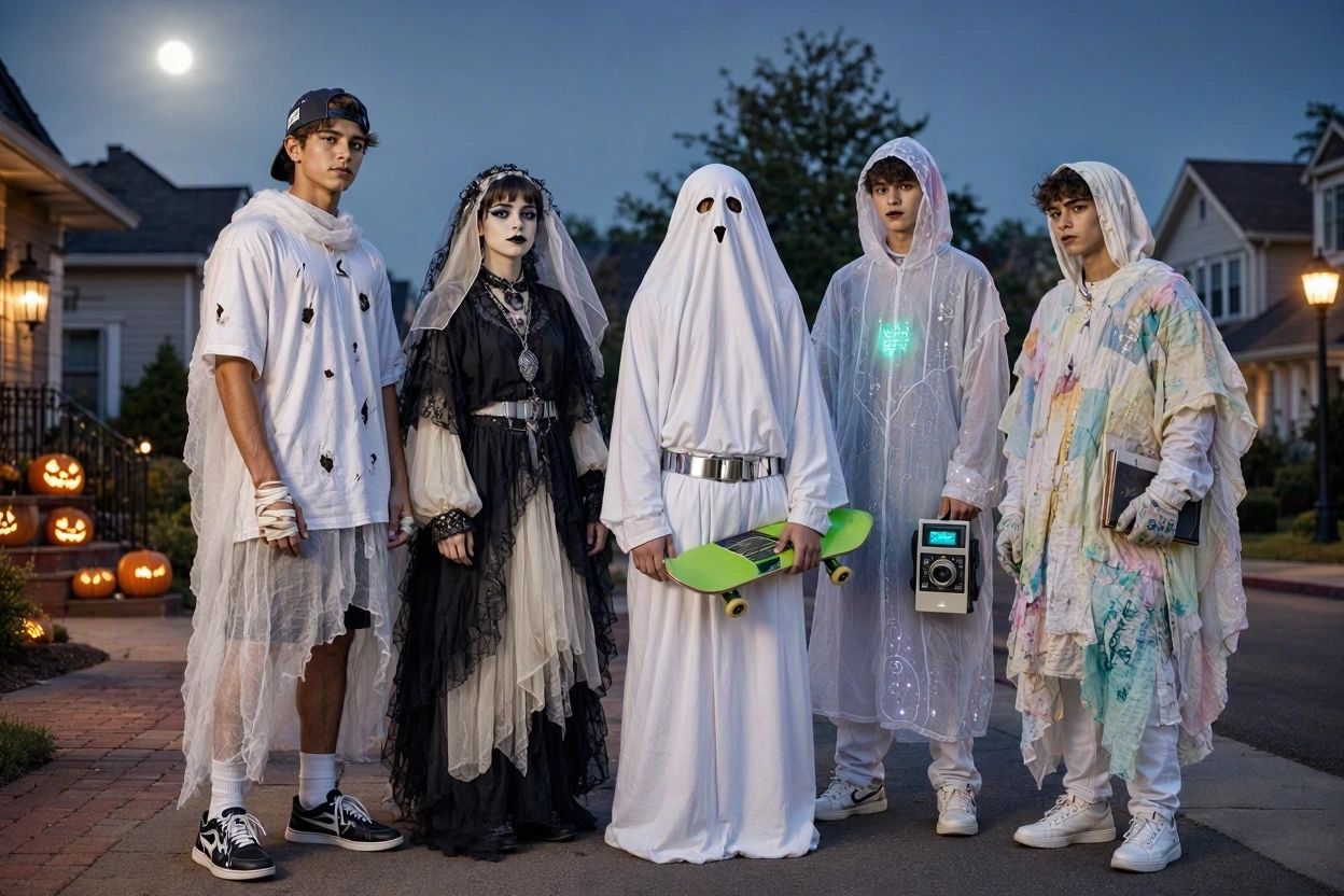 16 Funny & Scary Halloween Costumes for Teenagers 14 Ghost Squad With Different Personalities 16 Funny & Scary Halloween Costumes for Teenagers - 14