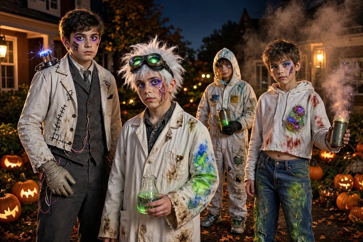 16 Funny & Scary Halloween Costumes for Teenagers 9 Mad Scientist Whose Experiment Went Wrong 16 Funny & Scary Halloween Costumes for Teenagers - 9