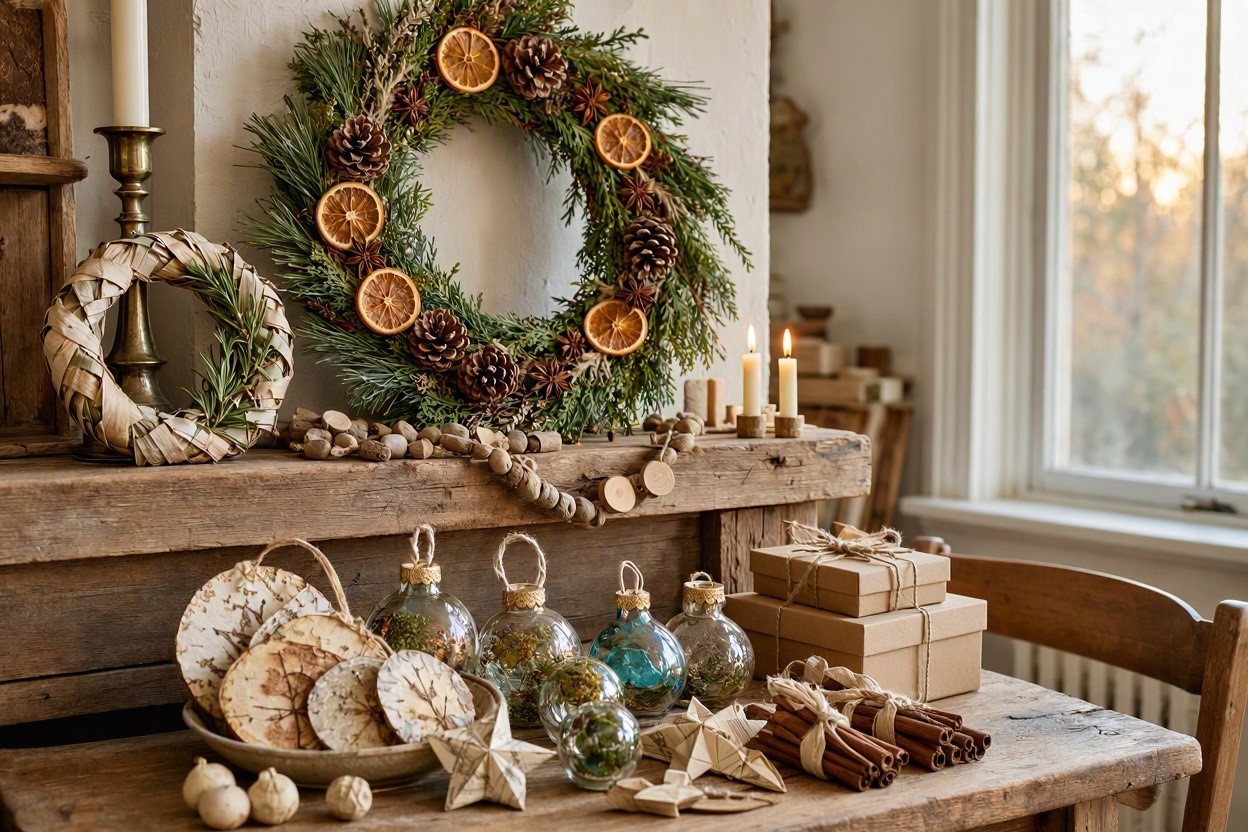 Top 10 Christmas Decoration Ideas & Trends 3 Nature Inspired Christmas Decorations with Sustainable Materials Top 10 Christmas Decoration Ideas & Trends - 3