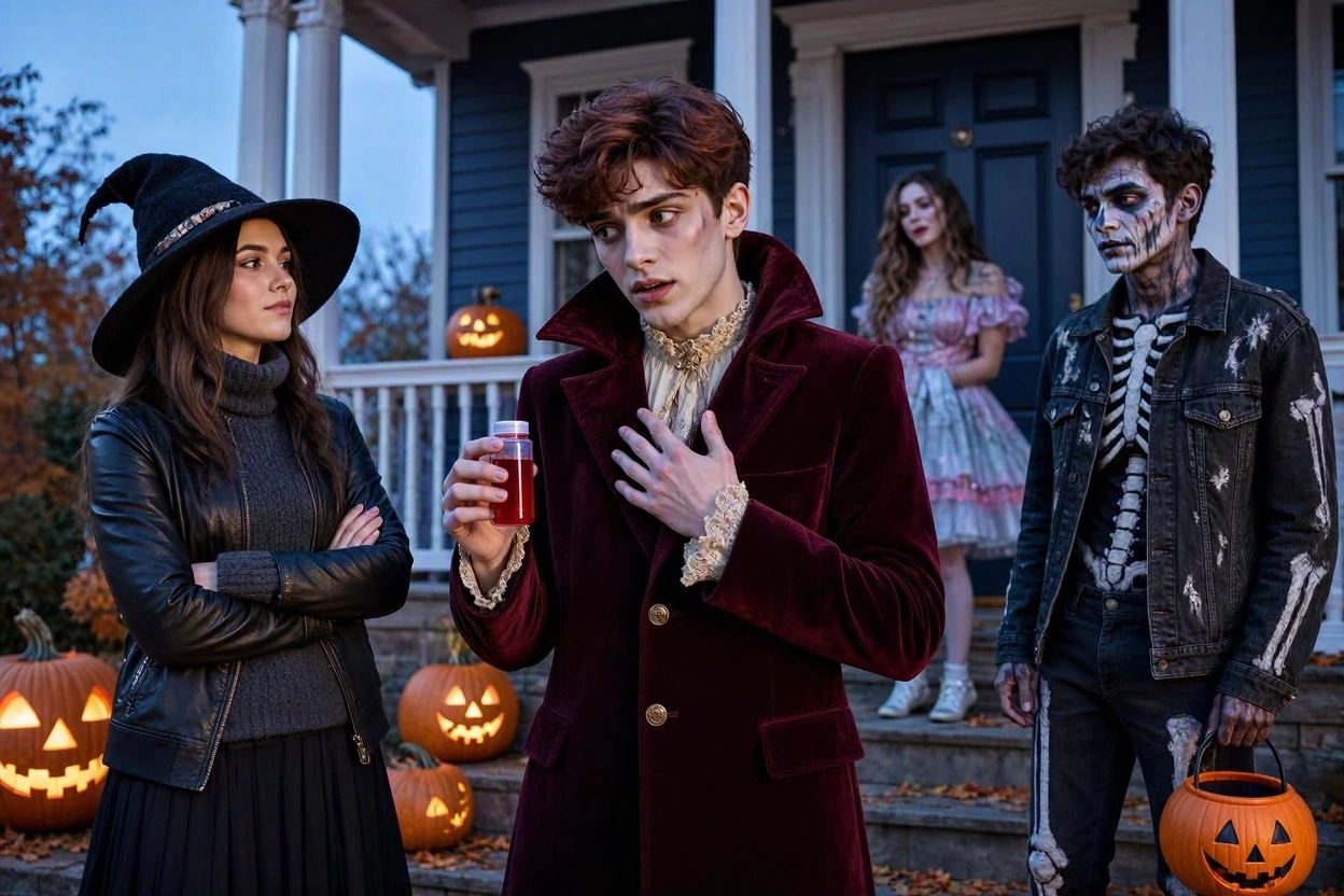 16 Funny & Scary Halloween Costumes for Teenagers 5 Vampire Who Is Afraid of Blood 16 Funny & Scary Halloween Costumes for Teenagers - 5