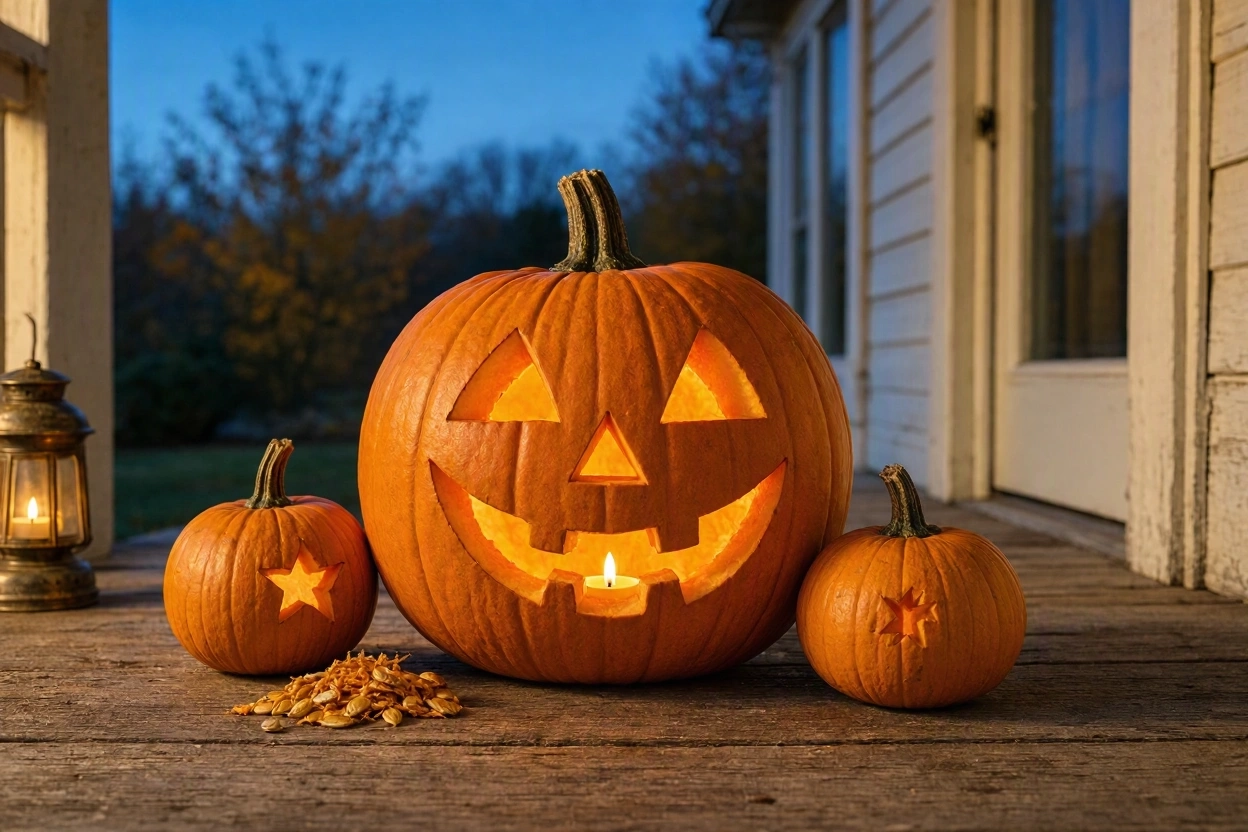 Classic Happy Jack o Lantern With a Playful Smile 17 Most Creative Pumpkin Carving Ideas for a Happy Halloween - 3 pumpkin carving ideas