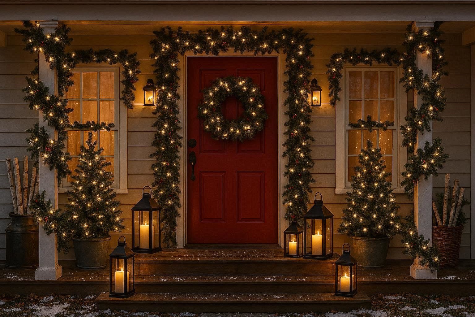 19 Adorable Outdoor Christmas Decoration Ideas 6 Cozy Christmas Porch Decoration Ideas 19 Adorable Outdoor Christmas Decoration Ideas - 6