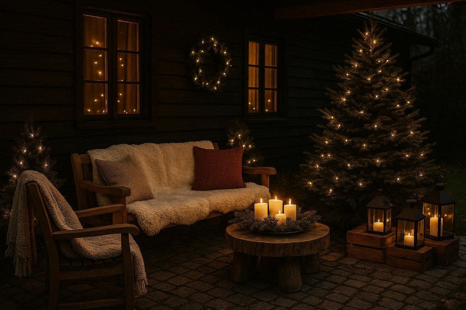 19 Adorable Outdoor Christmas Decoration Ideas 21 Outdoor Christmas Seating Area for Cozy Holiday Moments 19 Adorable Outdoor Christmas Decoration Ideas - 21