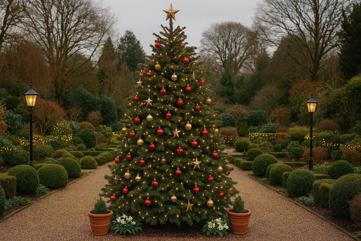 19 Adorable Outdoor Christmas Decoration Ideas 7 Outdoor Christmas Tree Setup 19 Adorable Outdoor Christmas Decoration Ideas - 7