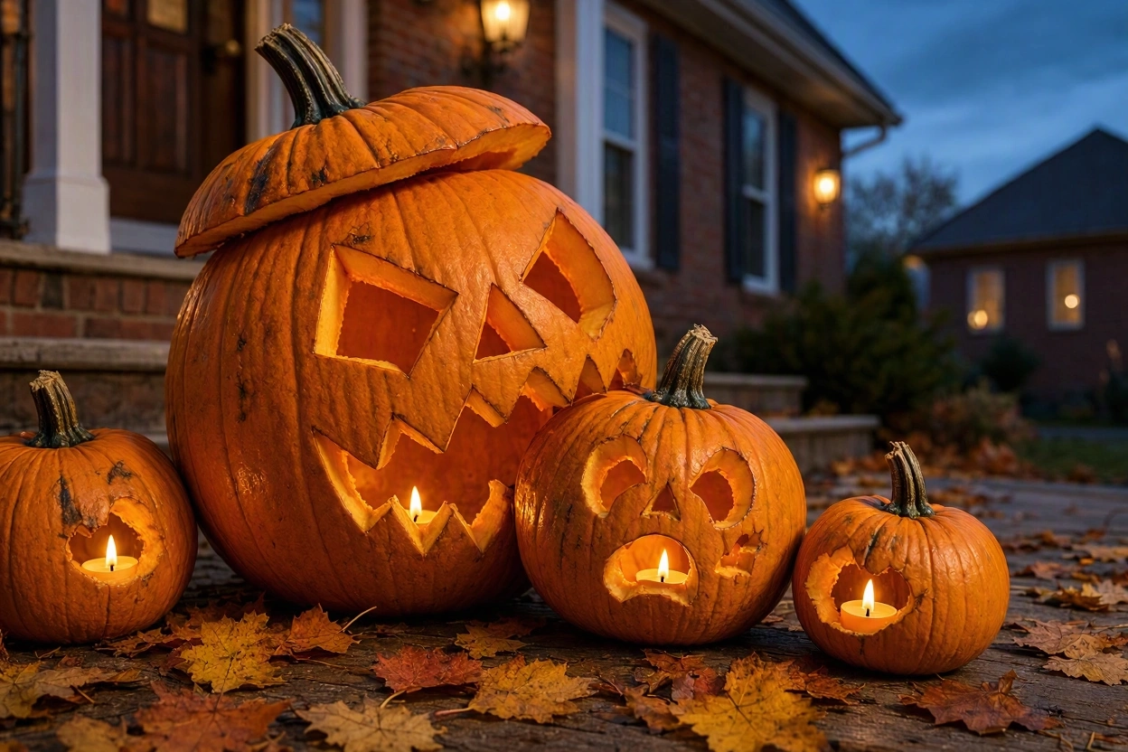 Pumpkin Eating Pumpkin for a Funny Halloween Display 17 Most Creative Pumpkin Carving Ideas for a Happy Halloween - 12 pumpkin carving ideas