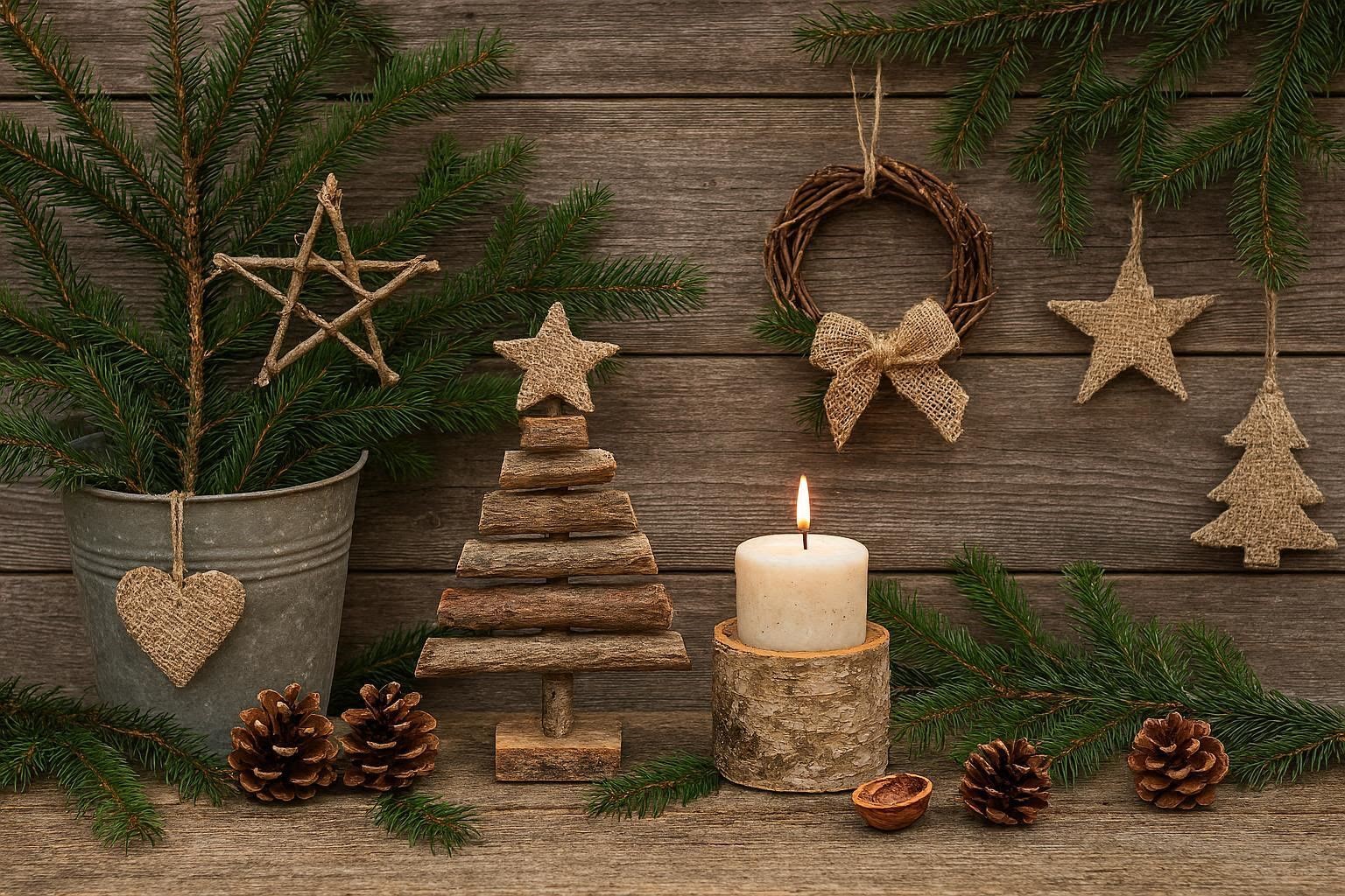 19 Adorable Outdoor Christmas Decoration Ideas 18 Rustic DIY Christmas Decorations With Natural Materials 19 Adorable Outdoor Christmas Decoration Ideas - 18