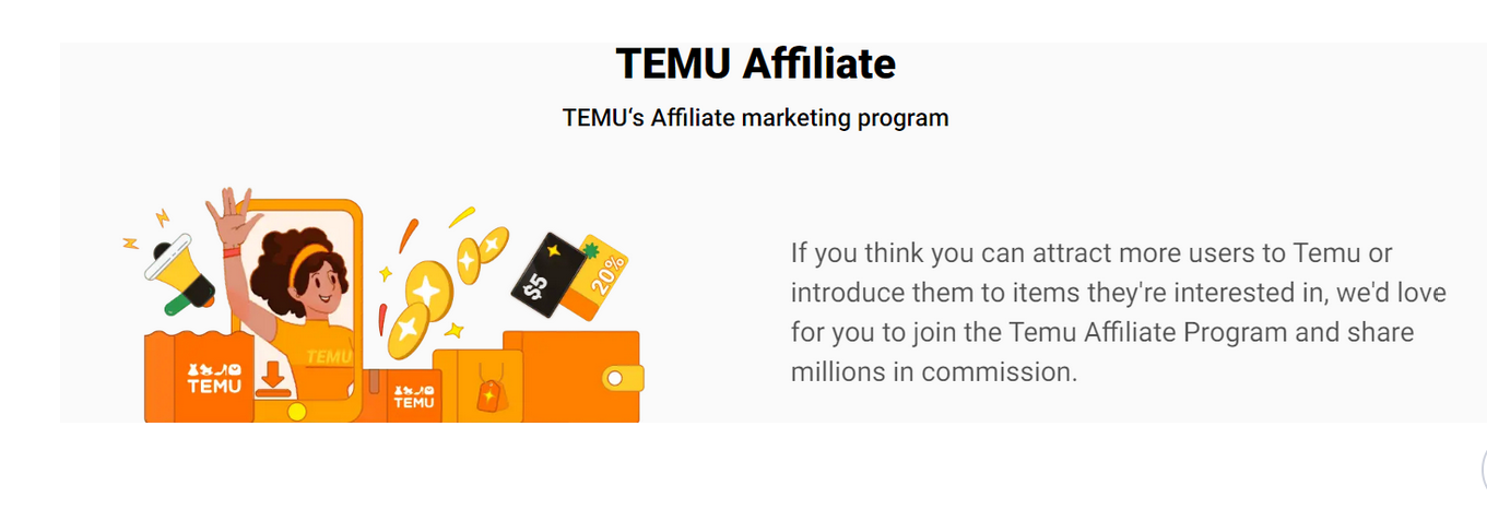 Temu Join the TEMU Affiliate Program & Earn up to $10,0000/ month! - 2