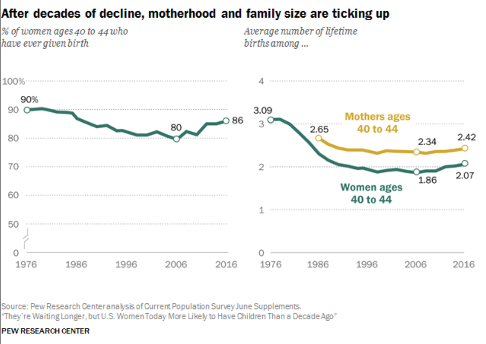 Pew Research report 75 Most Important Motherhood Facts and Statistics - 44 Motherhood Facts and Statistics