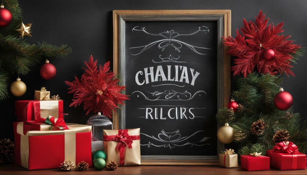 Chalkboard Signs for a Festive Touch