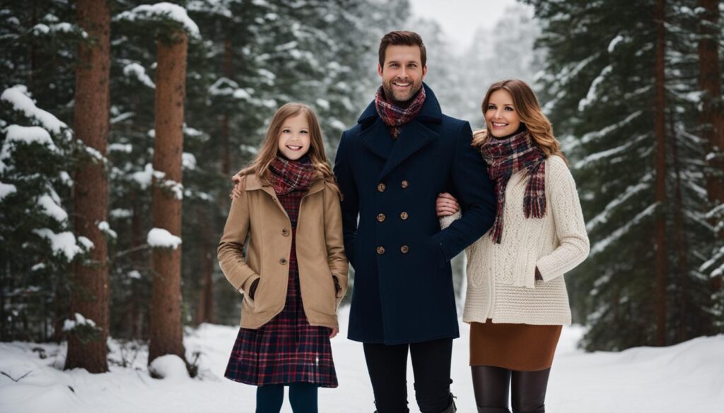 Fashionable Winter Outfits for Family Photos