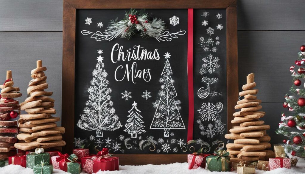 Festive Chalkboard Crafts for Christmas