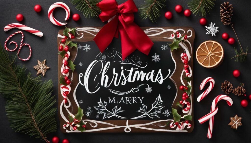 create chalkboard Christmas tree designs