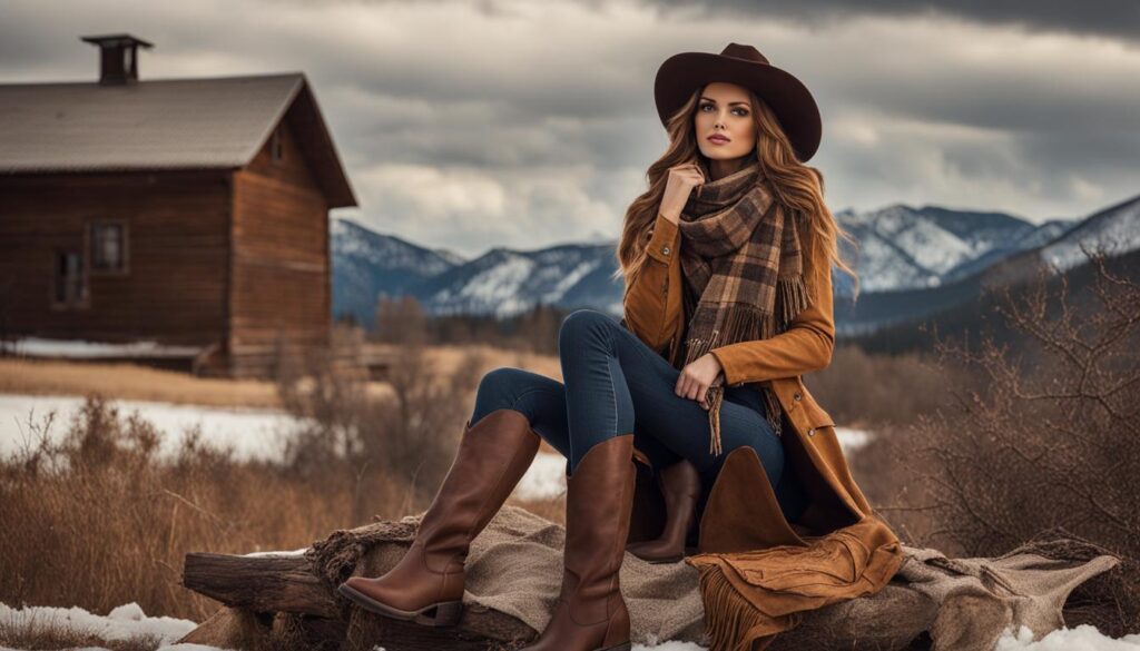 maintain your cowgirl fashion while keeping warm