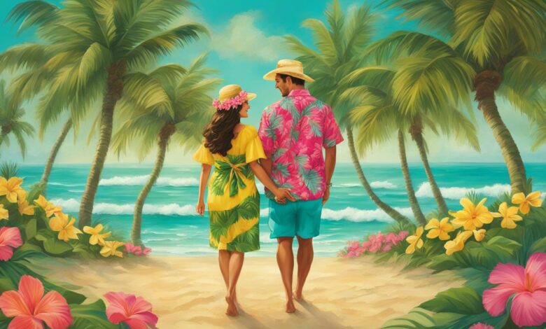 matching hawaiian outfit ideas for couples