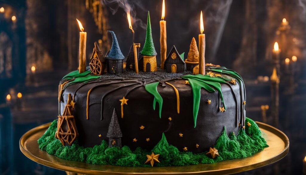 wizard-themed cake