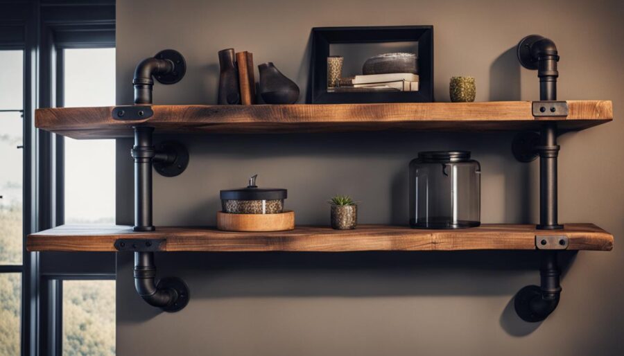 DIY Pipe Shelving DIY Pipe Shelving