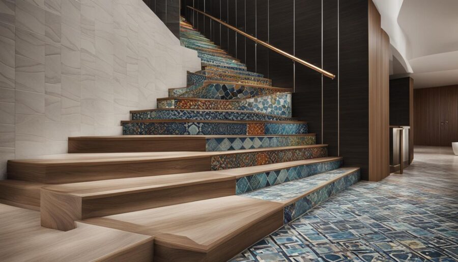 Decorative Tile for Stair Risers