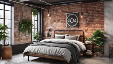 industrial bedroom decor ideas