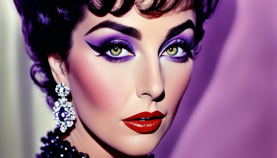 myth of Elizabeth Taylor's purple eyes