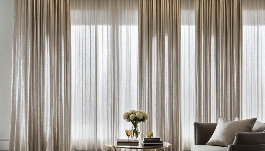 shimmery curtains