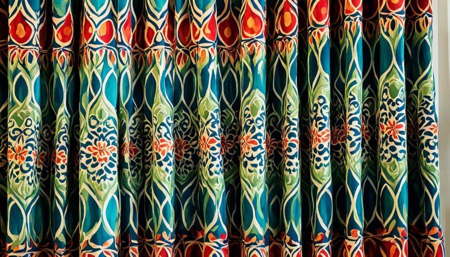 vibrant curtains