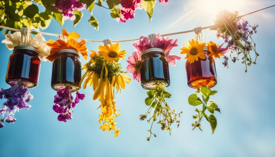 drying flowers