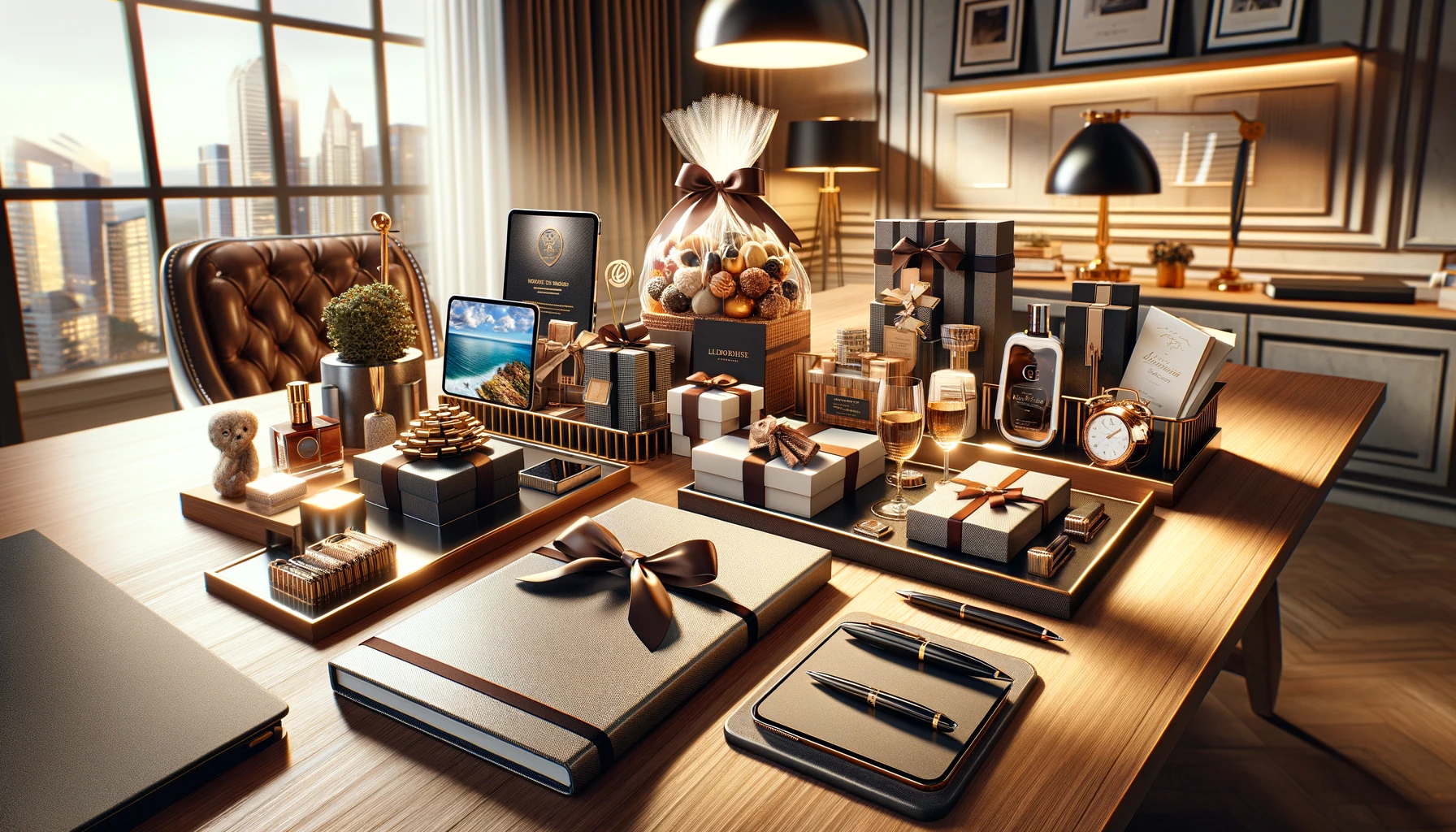 Office Setting with a Variety of Professional Gifts Top 20 Gift Ideas for Business Partners in 2024 - 80 Pouted Lifestyle Magazine