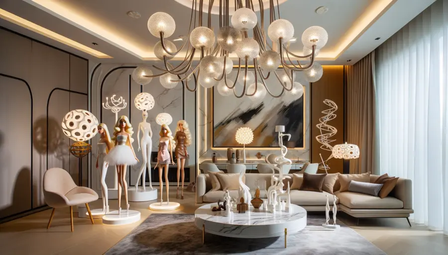 Top 10 Barbiecore Interior Design Trends in 2024 6 Sculptural Lighting Fixtures Top 10 Barbiecore Interior Design Trends in 2024 - 3 Barbiecore Interior Design Trends