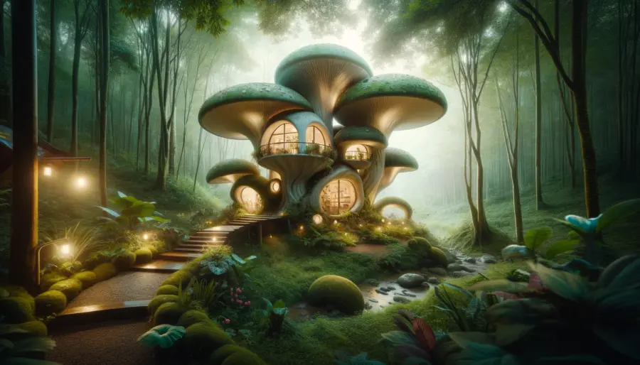 The Mushroom House 10 Weird House Design Ideas That Will Make You Say "What the Crazy House?" - 6 weird house design ideas
