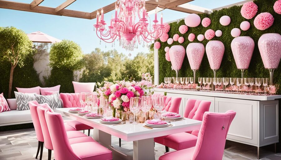 barbiecore outdoor entertaining