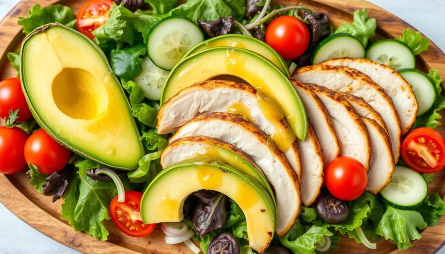 Avocado and Grilled Chicken Salad Avocado and Grilled Chicken Salad