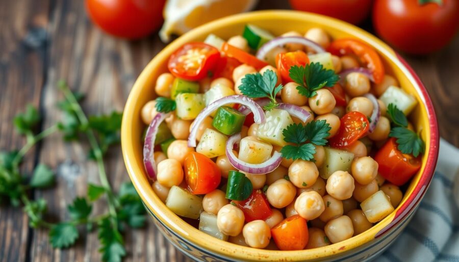 Colorful Chickpea Salad Colorful Chickpea Salad