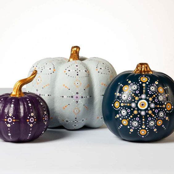 Top 10 Easy Pumpkin Painting Ideas: Creative Ways to Decorate 14 Metallic and Mandala Top 10 Easy Pumpkin Painting Ideas: Creative Ways to Decorate - 14