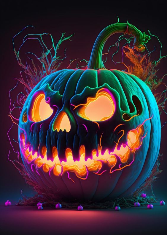 Top 10 Easy Pumpkin Painting Ideas: Creative Ways to Decorate 8 Neon Pop Art Pumpkins Top 10 Easy Pumpkin Painting Ideas: Creative Ways to Decorate - 8