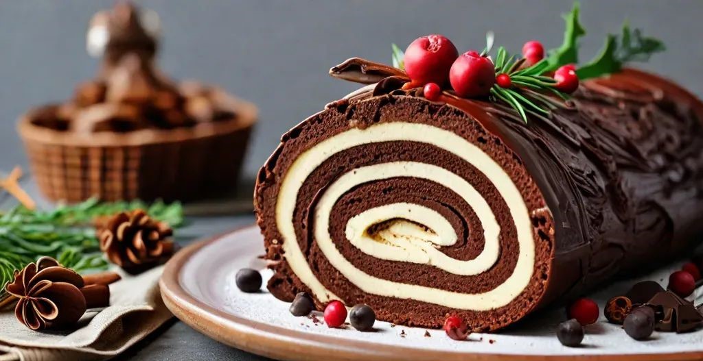 Top 7 Favorite Christmas Dishes 2025: Holiday Comfort Foods 7 Yule Log Cake Buche de Noel Top 7 Favorite Christmas Dishes 2025: Holiday Comfort Foods - 7