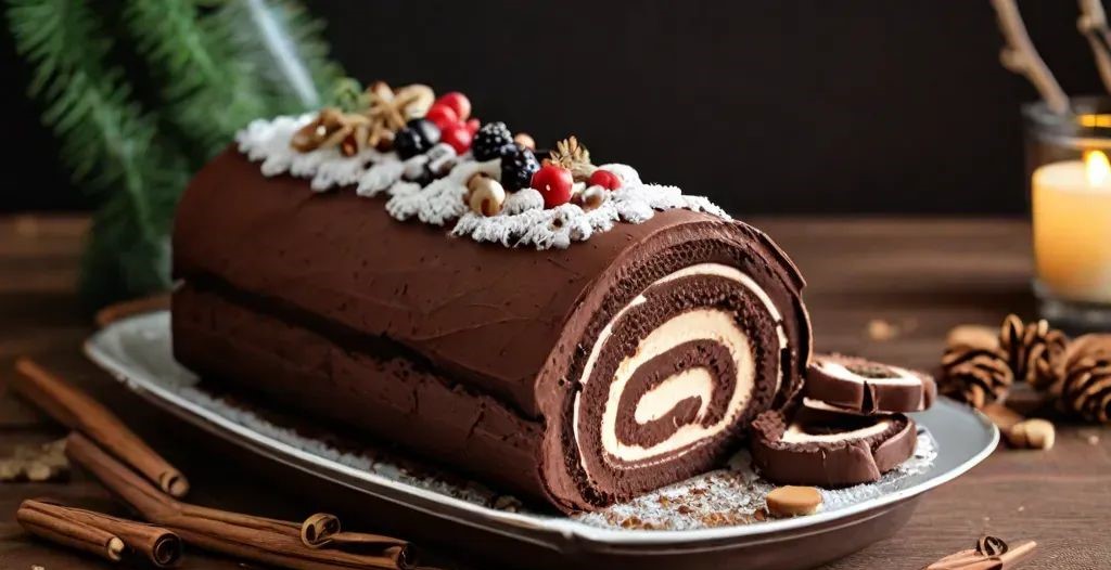 Top 7 Favorite Christmas Dishes 2025: Holiday Comfort Foods 10 Yule Log Cake Buche de Noel1 Top 7 Favorite Christmas Dishes 2025: Holiday Comfort Foods - 10
