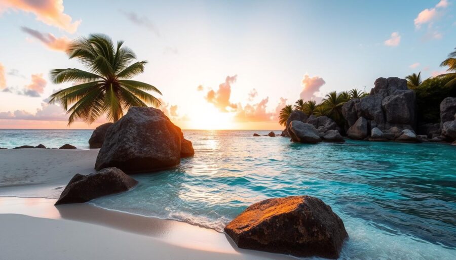 Beautiful beaches of Anse Source d'Argent Beautiful beaches of Anse Source d'Argent