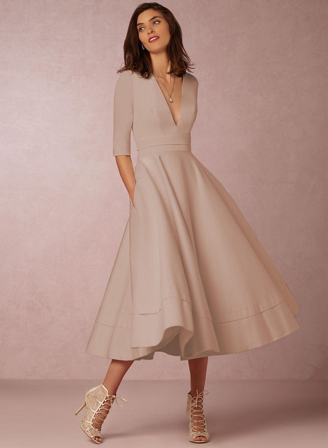 7 Stylish Wardrobe Trends for Women Over 50 in 2025 7 A Line dress 7 Stylish Wardrobe Trends for Women Over 50 in 2025 - 7
