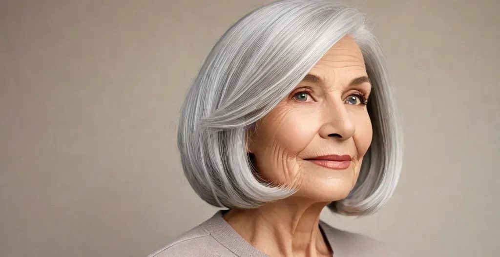 Chic Long Bob 2025 Hairstyles for Women Over 60: Trendy Haircuts to Try - 6