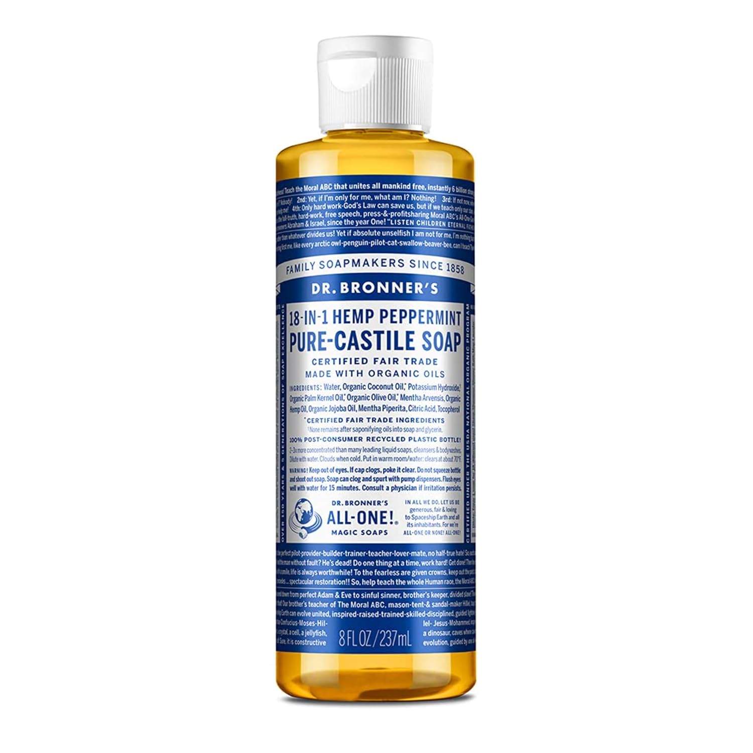 The Best Body Washes for 2025: Tested and Reviewed 2 Dr. Bronners Pure Castile Liquid Soap The Best Body Washes for 2025: Tested and Reviewed - 2