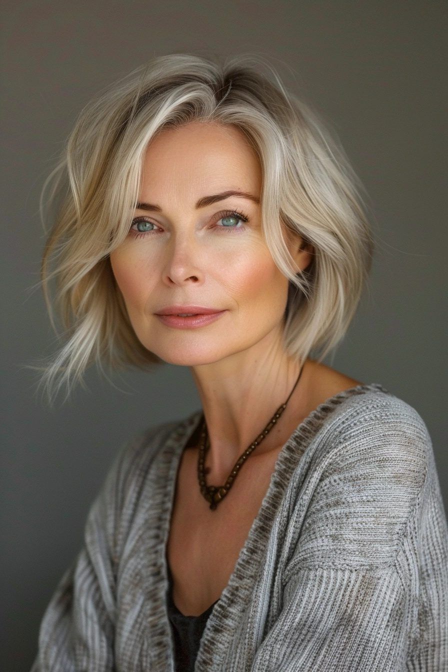 for oval face classic bob 2025 Hairstyles for Women Over 60: Trendy Haircuts to Try - 9