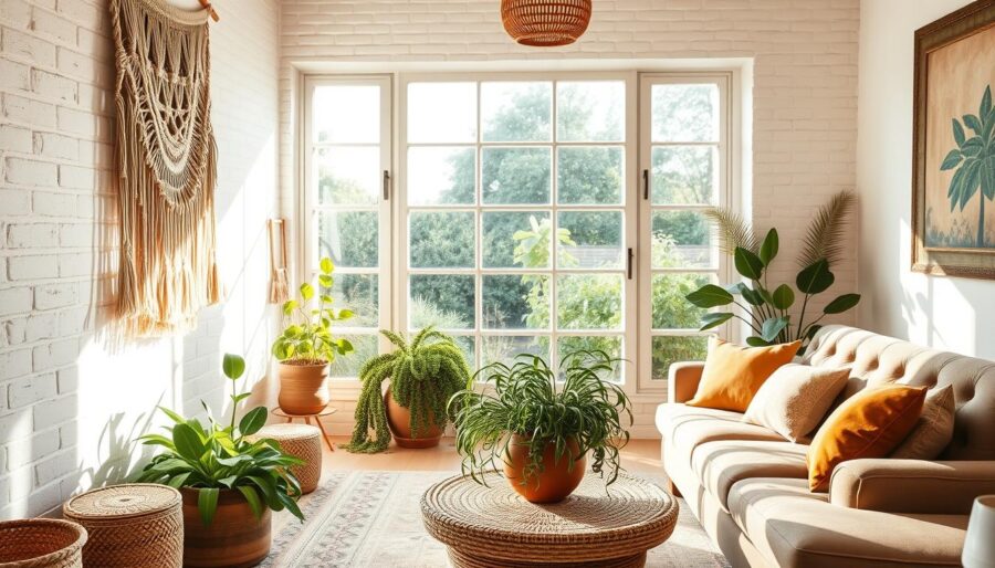 sustainable boho-inspired home decor