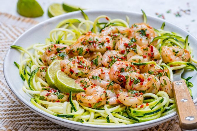 Garlic Butter Shrimp with Zoodles Easy Summer Dinner Ideas: Best Recipes for Hot Days - 11
