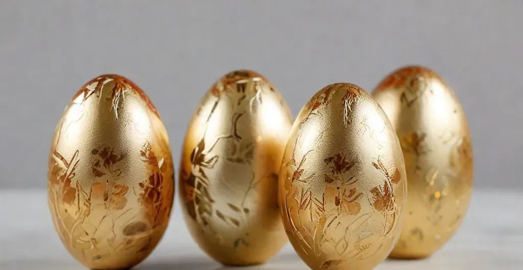 Gold Leaf Elegance Eggs Creative Easter Egg Decorating Guide in 2025 | Paint & Dye Ideas - 6