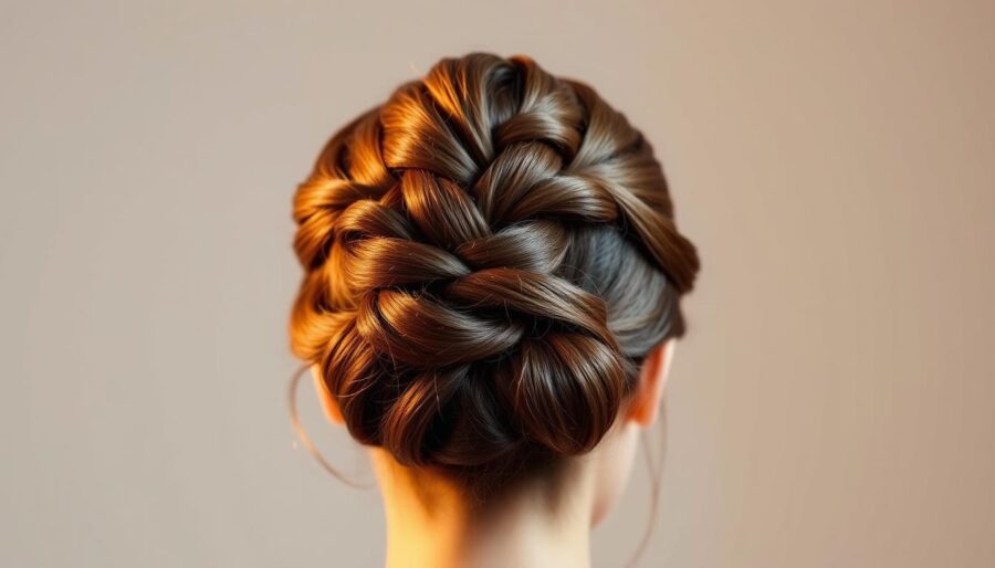 Polished Braided Bun Hairstyle for Office Polished Braided Bun Hairstyle for Office