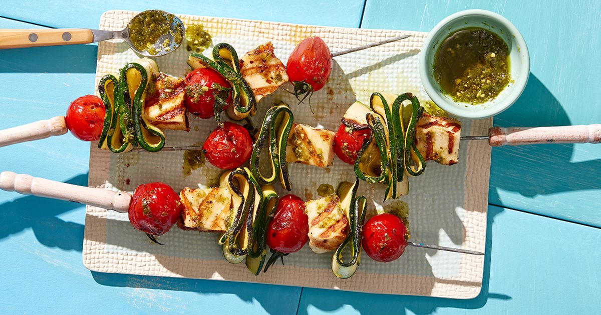 Zucchini Halloumi Skewers Easy Summer Dinner Ideas: Best Recipes for Hot Days - 9